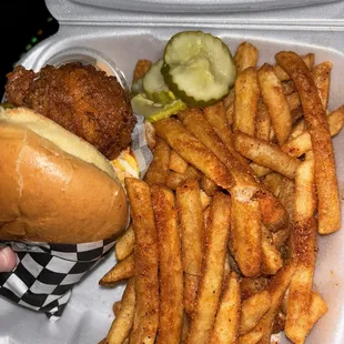 asad's #1 hot - 1 slider w/ regular fries