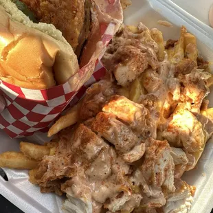 Slider and loaded fries