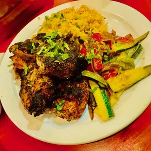 Pollo Asado (special order with fajita vegetables) This was OUTSTANDING!