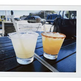 House margarita and mango margarita
