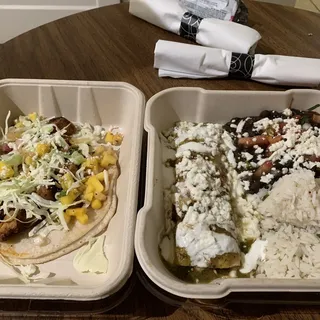 #3 Mahi Taco & Shrimp Enchilada