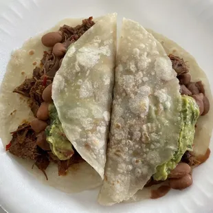 2x tacos Barbacoa de res