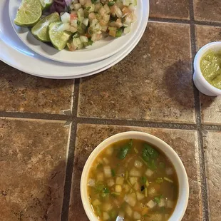 Starter bean soup was so tasty! Came with the meal!