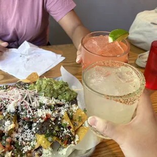 El Grande Nachos, Passionfruit Margarita, House Margarit