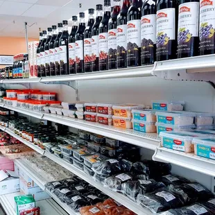 a wide selection of food items
