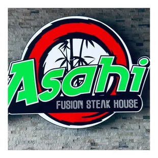 the logo for asashi fusion steak house