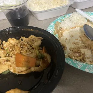 Chicken and vegetables