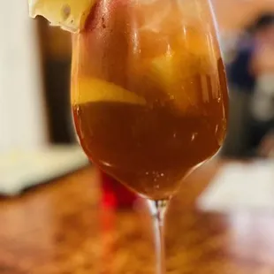 a close up of a drink in a glass