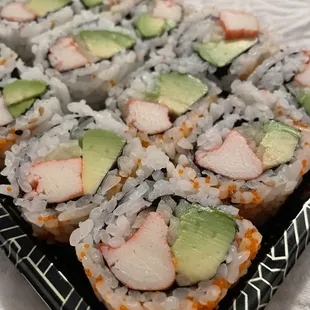 a plate of sushi