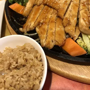 Chicken Teriyaki with fried rice