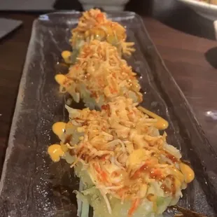 a sushi roll