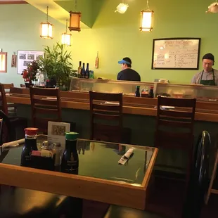 two people at the counter