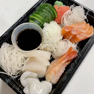 Takeout sashimi