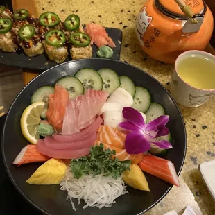 sashimi, sushi, food, sushi and sashimi