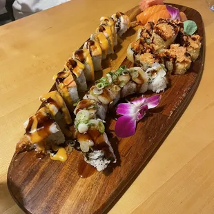 sushi and sashimi, food