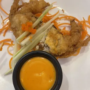 Fried soft shell crab