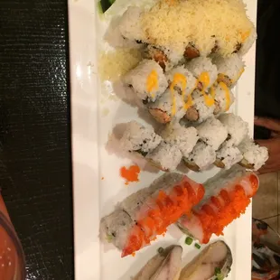 sushi and sashimi, food, sushi, sashimi