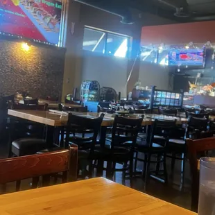 Dining area and sushi bar