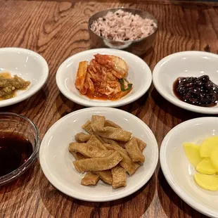 Banchan was so good! And she offered us more when we ran out.