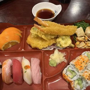 Sushi/Tempura Bento box