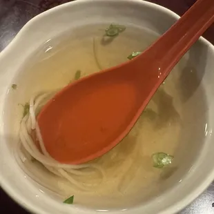 Clear soup