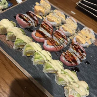 Top: Salmon Lover Middle: Tuna Lover  Bottom: Green Garden