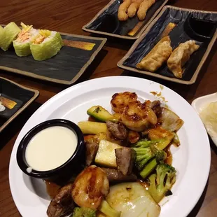 Steak and shrimp hibachi without rice