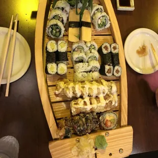 New Year's Eve Sushi Boat