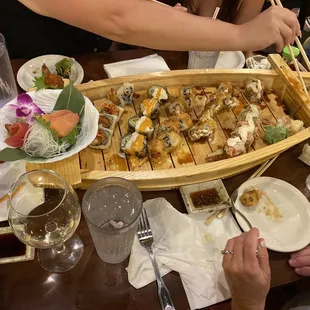 food, sashimi, sushi and sashimi, sushi