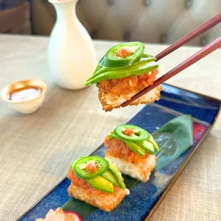 Crispy Spicy Tuna Biscuit