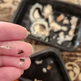 Plastic found in shrimp roll