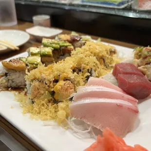 sushi, sushi and sashimi, sashimi, food