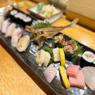 a variety of sushi