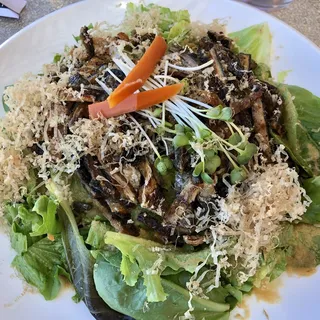 Crispy Salmon Skin Salad