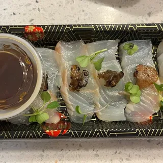 Halibut Carpaccio with Black Truffle