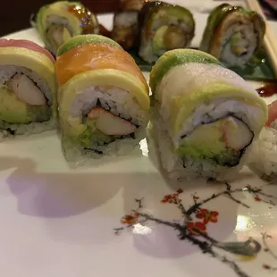 sushi, sushi and sashimi, sashimi, food