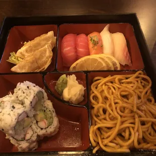 sashimi, sushi, sushi and sashimi, food