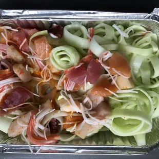 Seafood cucumber salad