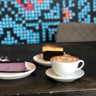 Cardamom Rose Latte Lavender Blueberry Cheesecake Chocoflan