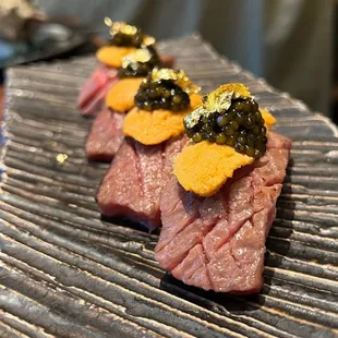 A5 Wagyu w/Uni &amp; Caviar