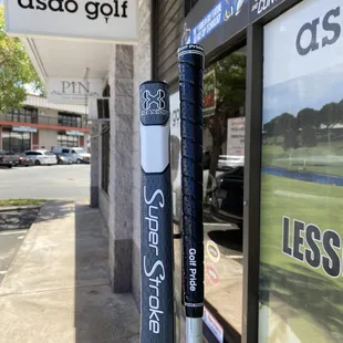 Two clubs that I got the grips redone on.