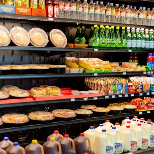 a variety of beverages