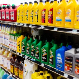 a variety of cleaning products