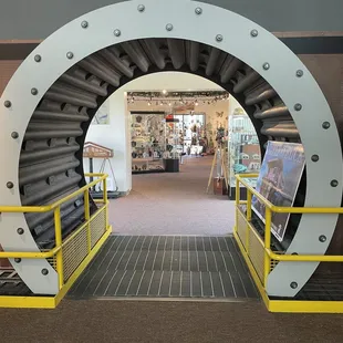 Exit out of the self-guided tour and to the Company Store