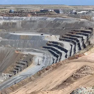 Crazy to look down and see the massive trucks looking like Tonka toys