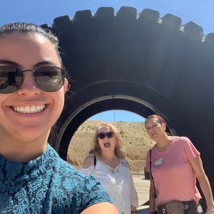 A $50K tire for one of their three-story trucks