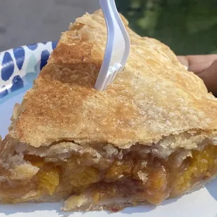 a slice of apple pie