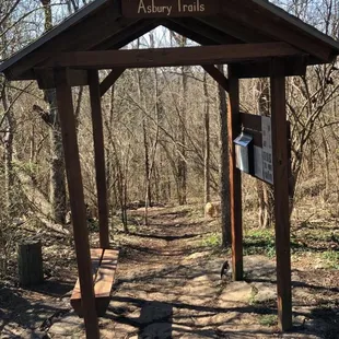 Entrance to the trails