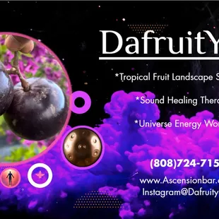 a photo of a fruit with the words darrut yoga