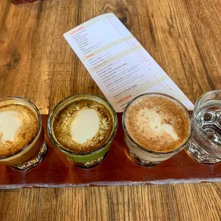 Seasonal coffee flight